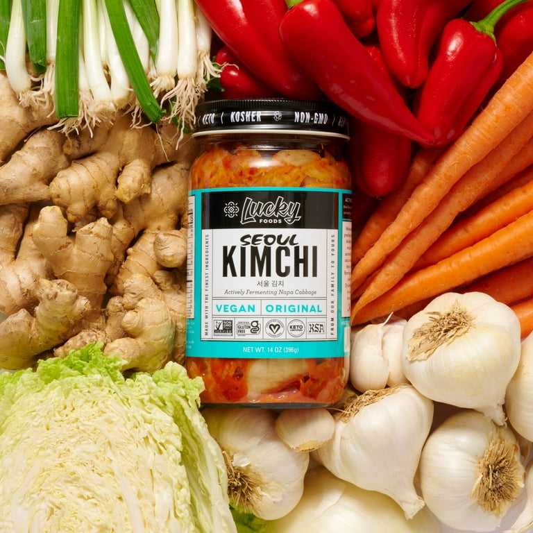 Lucky Seoul Vegan Kimchi, 14 oz Jar Lucky Seoul Vegan Kimchi, 14 oz Jar