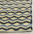 thumbnail image 2 of SAFAVIEH Montauk Harding Geometric Striped Cotton Runner Rug, Gold/Blue/Black, 2'3" x 6', 2 of 5