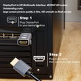 thumbnail image 4 of Displayport To HD Multimedia Interface Adapter, Male To Female Professional 4K HD Multimedia Interface Adapter 1080P 120Hz  For TV For Display, 4 of 8