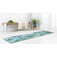 thumbnail image 3 of Rugs.com Amalfi Collection Rug – 10 Ft Runner Light Blue Medium Rug Perfect For Hallways, Entryways, 3 of 9