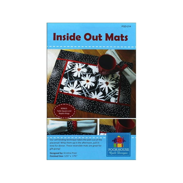 Poorhouse Quilt Designs Inside Out Mats Ptrn