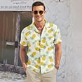 thumbnail image 6 of HAOMEILI Men's Hawaiian Shirt Short Sleeve Floral Button Down Shirts Tropical Holiday Beach Shirts, 6 of 7