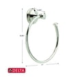 thumbnail image 3 of Delta Faucet 79746 Anneau Porte-Serviette Cassidy, Chrome Poli, 3 of 6