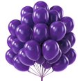 thumbnail image 1 of Globos PartyWoo Royal Purple de 12 pulgadas, 50 unidades, para decoración, 1 of 9