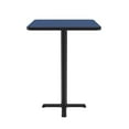 thumbnail image 4 of Correll Bar Stool/Standing Height Deluxe High-Pressure Café and Breakroom Table 24x24", SQUARE, BLUE, BLACK, 4 of 11