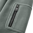 thumbnail image 6 of Polar Fleece Jacket for Men Ghalytn Full Zip Stand Collar Coat - Lightweight Outdoor Top with Pockets, 6 of 7