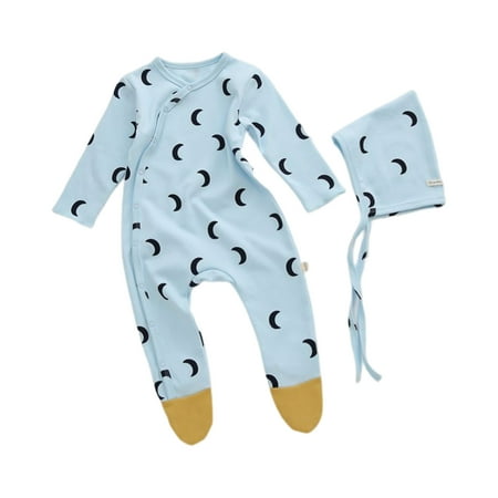 

Baby Pajamas Open Button Cotton Dot Newborn Jumpsuit