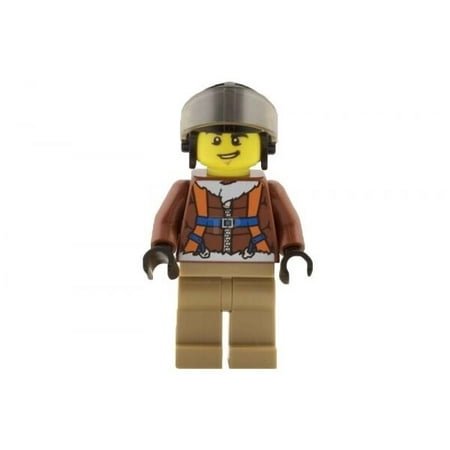 Lego City Minifig Artic Base Camp Helicopter Pilot Helmet Br Jacket CTY495 60036