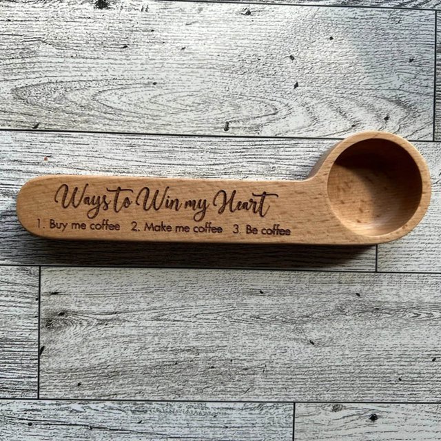 Veeogra Dinnerware Sets,Coffee Scoop | Unique Bag Clip For Coffee Lovers Wooden Coffee Scoop And Bag Clip Coffee Measuring Scoop Hanging Rack Coffee Scoop Clip Funny WoodDinnerware Sets,