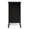 thumbnail image 7 of Audio-Visual Direct Lectern (45" H x 17" D x 23" L) Modern Wood & Metal Podium Wheels -Cherry/Black-, 7 of 7