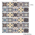 thumbnail image 3 of Stairs Stickers Brick Geometric Pattern Style Stair Sticker Waterproof Non-slip Floor Stickers for Stairs Wall, 3 of 7