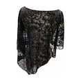 thumbnail image 6 of Helii Women's Crochet Batwing Sleeve Cover Up, Mesh Knit Beach Poncho, Oversized Summer Tops, Sheer Hollow Out Swimsuit Cover Up for Vacation Pool Party White,One Size, 6 of 6