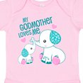 thumbnail image 3 of Inktastic My Godmother Loves Me-cute Elephants Boys or Girls Baby Bodysuit, 3 of 4