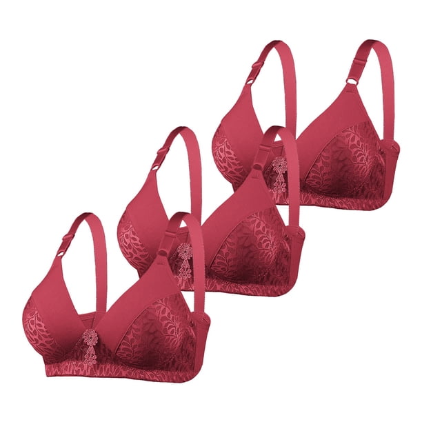 WILLBEST Brasier Sin Costuras Para Mujer Sujetador De Yoga Para Mujer, Con Hebilla Frontal Y Borde De Encaje, Sin Aro De Acero, Ajuste Sin Costuras, Talla Grande 2198