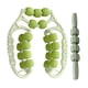 thumbnail image 4 of Rodillos de masaje para espalda, 21 ruedas, 4 ruedas, para entrenamiento de fitness, masajeador de piernas portátil para hombres y mujeres, ideal para Verde, 4 of 8