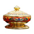 thumbnail image 2 of Quemador de con tapa 6cm ornamento quemador de dorado Sunnimix sostenedor de incienso, 2 of 7
