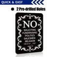thumbnail image 2 of ANLEY No Soliciting Sign for Home and Business 6" x 4.5", Do Not Ring The Bell - Modern Design for Indoor and Outdoor Use, 2 of 7