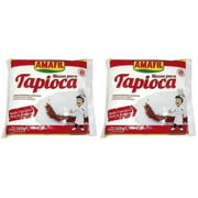 Amafil BrazilianTapioca Flour | Massa Para Tapioca | Farinha de Tapioca - 500G 17.6Oz (2 Pack)