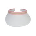 thumbnail image 2 of Top Headwear 2 Tone Cotton Clip On Visor 3 Inch Wide Brim, White, 2 of 4