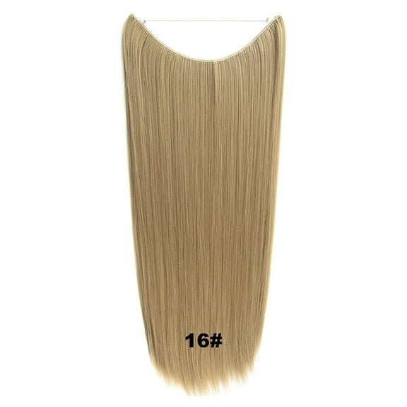 LULULION Human Hair Extensions One Piece Long Straight Durable for Women Daily Use 1Pack