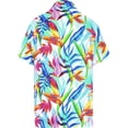 thumbnail image 2 of LA LEELA Men's Hawaiian Shirts Short Sleeve Button Down Shirt Mens Hawaii Shirts Boho Holiday Casual Summer Beach Shirts for Men Funny M Sea Green, Dramatic Flowers, 2 of 5