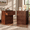 Walnut, variant on NEORIVER Nightstands Set of 2 with 4 Drawers & Hidden Storage, Easy Assembly Bedside Tables, Easy Assembly with Video Guide