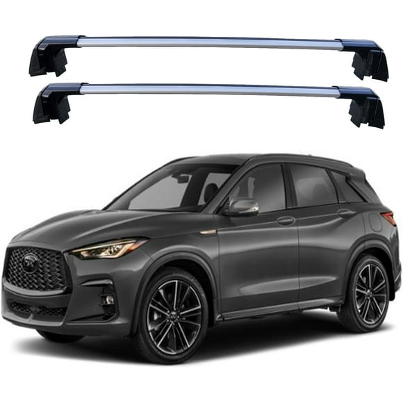 ROKIOTOEX Coyote Roof Rack Crossbars for 2019-2025 QX50 Silver Crossbars.