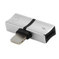 thumbnail image 3 of Adaptador de carga de Audífonos de audio dual 8 pines 2 en 1 para iPhone X 7 8 (plata), 3 of 9