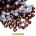 thumbnail image 3 of Uxcell Strass Hotfix de Cristal de Vidrio con Fondo Plano para Decoración de Ropa DIY Rojo Profundo 4mm, 3 of 5