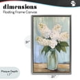 thumbnail image 4 of Stupell Industries Traditional Tall Flowers in Glass Vase Gray Floating Frame Canvas Art, 21 x 31, by Petals Prints Design, 4 of 8
