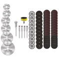 thumbnail image 1 of Kit Discos Corte Sierra Hss BLOOSOM Para Dremel Mototool Taladro 64 pzs Plata/Negro/Vino, 1 of 4