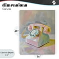 thumbnail image 4 of Stupell Industries Eclectic Retro Telephone in Pastels Canvas Art, 36 x 48, by The Prints Vibe, 4 of 8