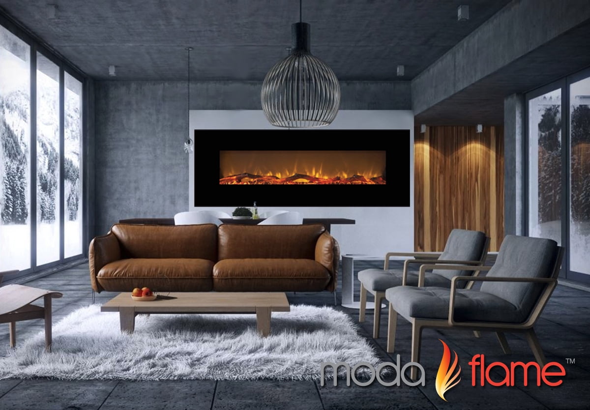 Mfe5072le 72 Inch Skyline Log Linear Wall Mounted Electric Fireplace Mfe5072le 72 Inch Skyline Log Linear Wall Mounted Electric Fireplace Com
