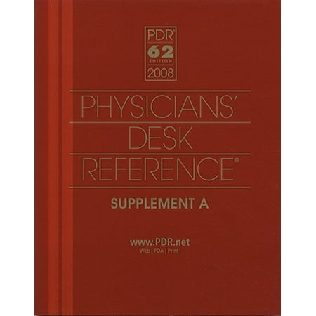 Physicians Desk Reference Supplement A Walmart Com