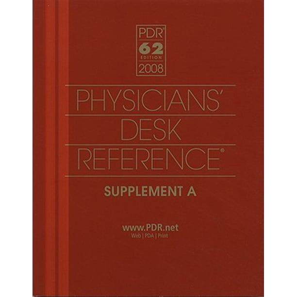 Physicians Desk Reference Supplement A (Edition 62) (Paperback