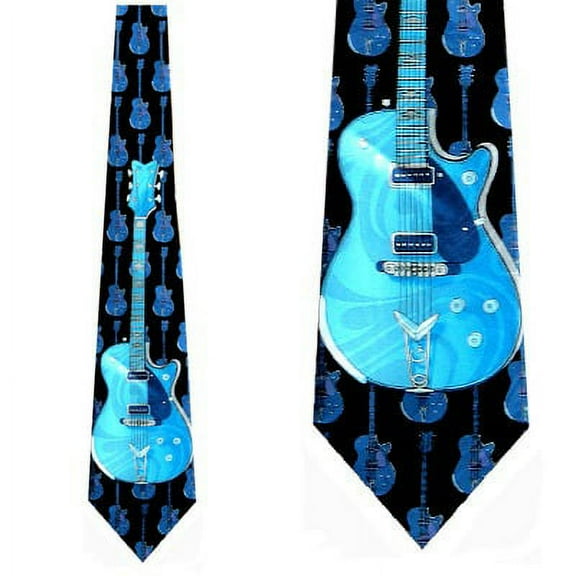 Guitars Only (Black) Necktie Mens Tie