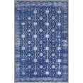 thumbnail image 3 of Unique Loom Timeless Collection Area Rug - Florence (3' 6" x 5' 6" Rectangle Navy Blue/Ivory), 3 of 6