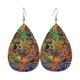thumbnail image 3 of Bohemian Pattern Leather Earring Teardrop PU Dangle Party Earrings For Women Girls, 3 of 5