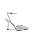 thumbnail image 2 of DREAM PAIRS Tacones Altos Plata con Brillo y Correa al Tobillo 10 cm, 2 of 6