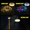 thumbnail image 6 of [2-in-1 Camping String Lights] 2-in-1 Outdoor Portable Foldable Camping String Lights | 5 Lighting Modes, USB Rechargeable, Rechargeable String Lights for Camping Yard Hiking, Camping Accessories, 6 of 9