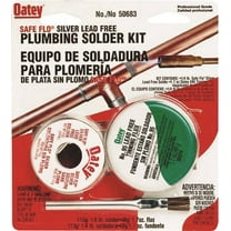 Oatey Safe-Flo 8 oz. Lead-Free Plumbing Solder Kit Silver Bearing 50/50 2 pc.