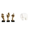 thumbnail image 1 of Estatuas de pensadores,Estatuas de pensadores,esculturas de arte abstracto para mesa,Figuras modernas con rostros para decorar el escritorio,Figura de elefante,Figura decorativa de elefante, 1 of 8