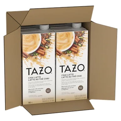 TAZO Tea Concentrate Classic Chai Latte  |  6 x 946ml | Concentré de thé TAZO Classic Chai Latte | 6 x 946 ml