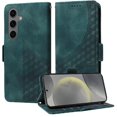 thumbnail image 2 of Funda GANGXUN para Samsung Galaxy S25 con diseño acolchado elegante, cuero PU, protección total y ajuste preciso, 2 of 5