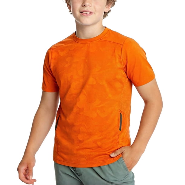 Camisas de Manga Larga para Niños Tamaño 12-14 Color Sólido de la Juventud Verano Cuello Redondo Manga Corta Camiseta de Manga Larga para Niños Niño Pequeño Camisas de Manga Larga 2T