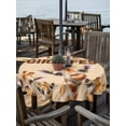 thumbnail image 2 of Outdoor Tablecloth with Umbrella Hole Zipper Giraffe Round Tablecloth 54" Waterproof Outside Table Cloth Red Love Heart Farmhouse Animals Patio Table Cover Tablecloths for Picnic Party, 2 of 8