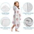thumbnail image 7 of Fairy Princess Butterfly Pattern Hooded Bath Towel，60"x35" for Ages 3 To 12 Kids, Quick Dry Lightweight Soft Microfiber Hood Beach Towel Cover Up for Kids, 7 of 7
