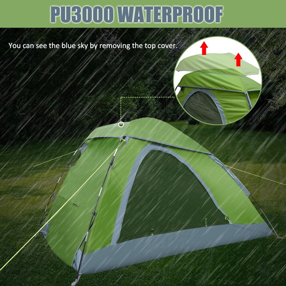 ASTRAEA 1 Person Backpacking Tents, Easy Setup Camping Tent with Skylight & Waterproof Rainfly & Ground Vents Lightweight for Camping Travel