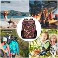 thumbnail image 7 of Backpack Cooler lunch bag 36 Can Capacity Insulated Bag for Camping, Beach, Hiking & Travel Pink and Brown Hearts Pattern, 7 of 7
