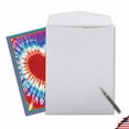 thumbnail image 4 of NobleWorks Big Valentine's Day Greeting Card 8.5 x 11 Inch with Envelope (1 Pack) Big, Jumbo Tie-Dye Hearts J9162CVDG, 4 of 6
